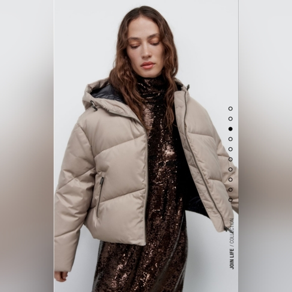 New Zara Puffer Coat - Picture 2 of 6